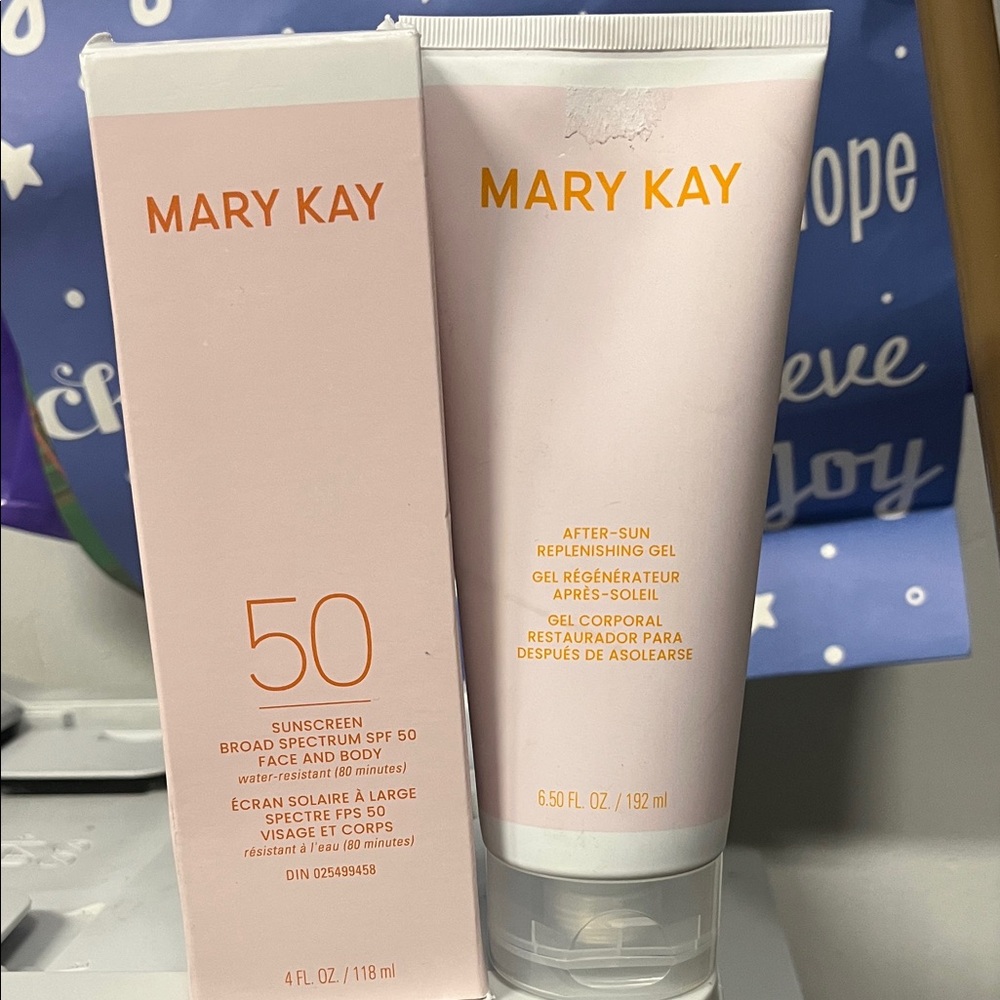 Mary Kay SPF 50 Sunscreen and After-Sun Gel Duo